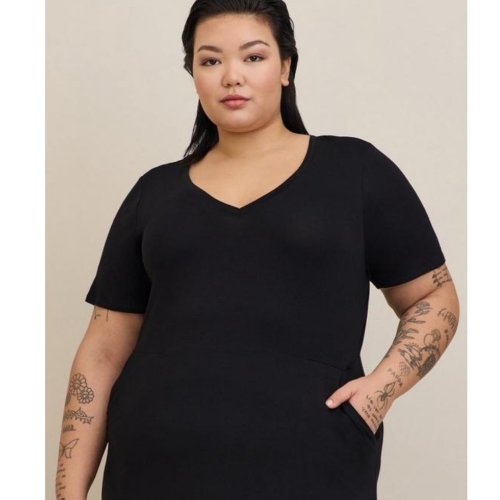 Torrid Midi Side Slit Dress - Picture 3 of 9